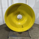 12"W x 54"D, John Deere Yellow 10-Hole Formed Plate , -9.38" Offset