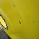 12"W x 54"D, John Deere Yellow 10-Hole Formed Plate , -9.38" Offset