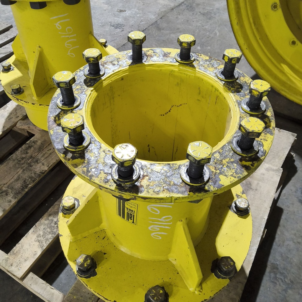 10 to 10-Hole 21.5"L Hub Extension/Triple, John Deere Yellow