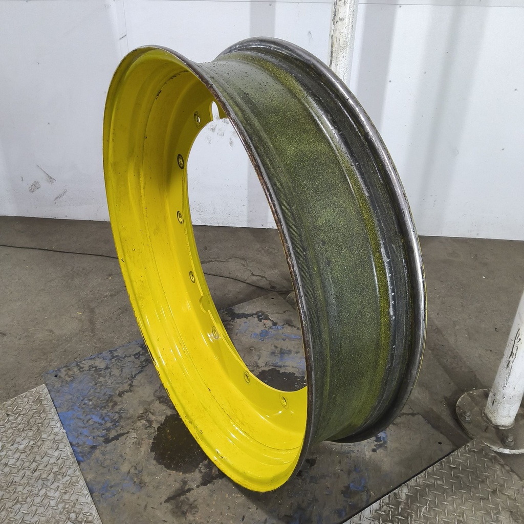 10"W x 42"D, John Deere Yellow 12-Hole Stub Disc , -2.25" Offset