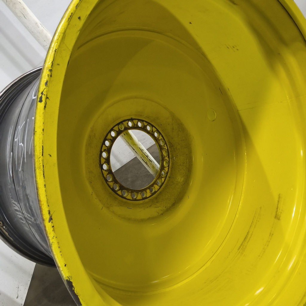 44"W x 46"D, John Deere Yellow 20-Hole Formed Plate , 1.12" Offset