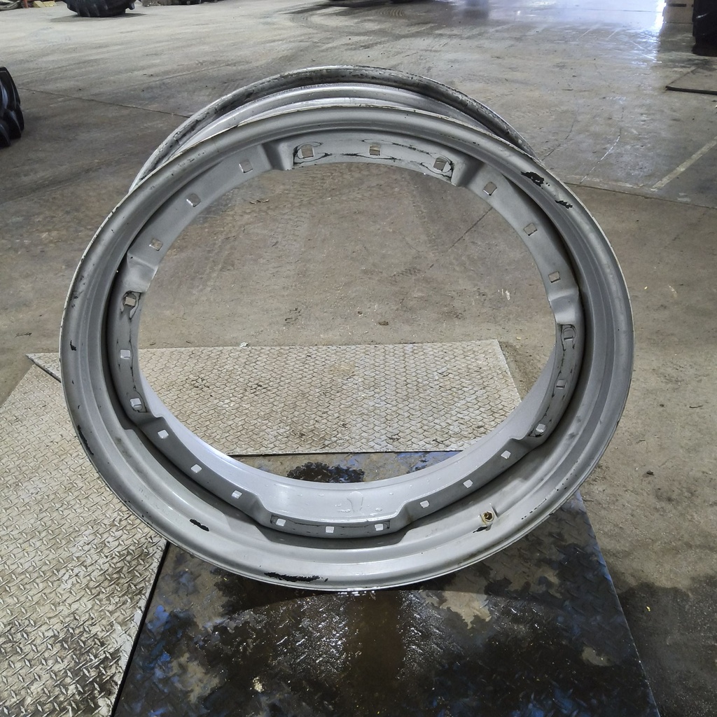 12"W x 38"D, Case IH Silver Mist 12-Hole Waffle Wheel (Groups of 3 bolts)