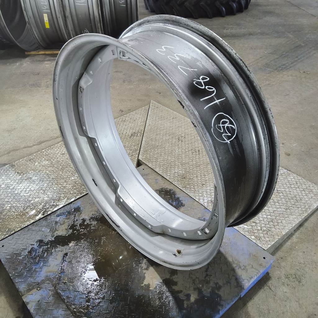 12"W x 38"D, Case IH Silver Mist 12-Hole Waffle Wheel (Groups of 3 bolts)