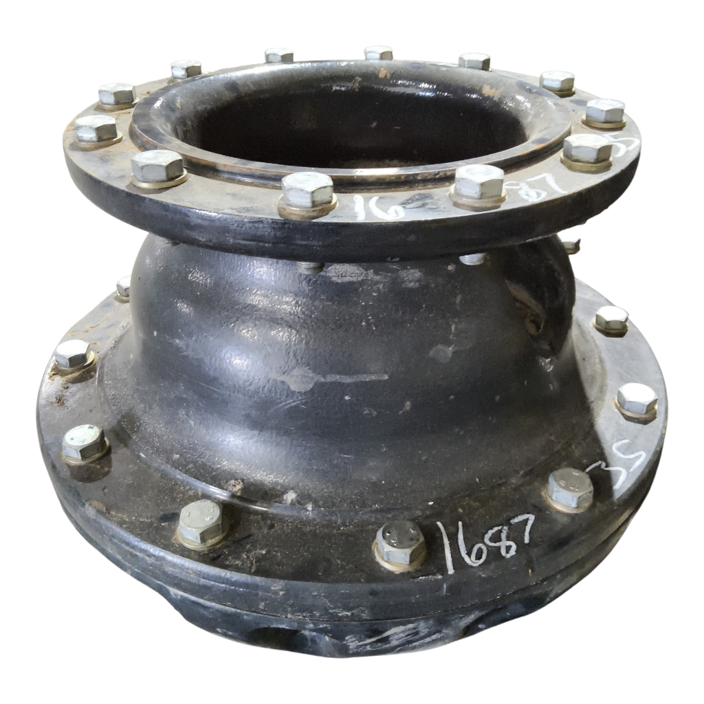 12 to 12-Hole 16"L FWD Spacer(2-PC OE Style), Black