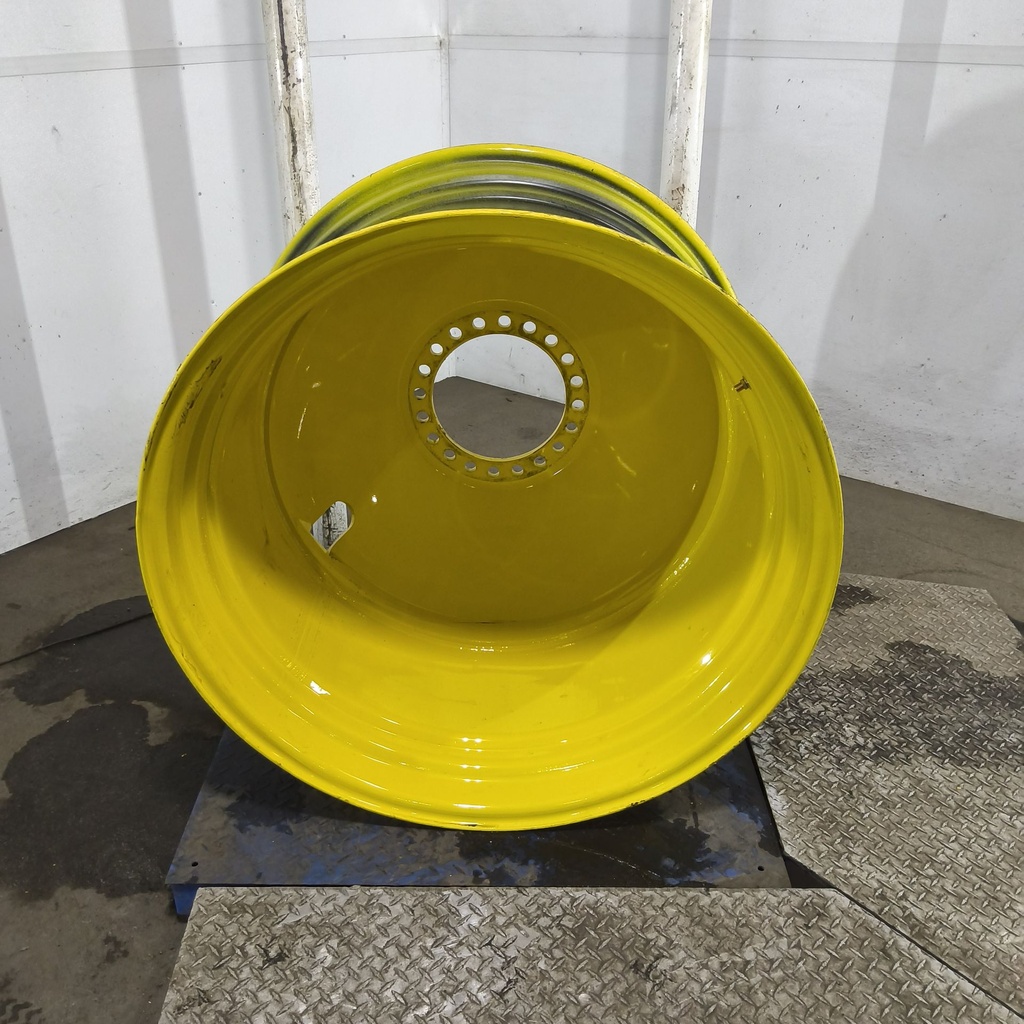 23"W x 38"D, John Deere Yellow 20-Hole Dolly Dual , -16.38" Offset