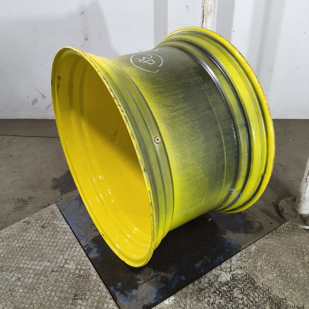 23"W x 38"D, John Deere Yellow 20-Hole Dolly Dual , -16.38" Offset