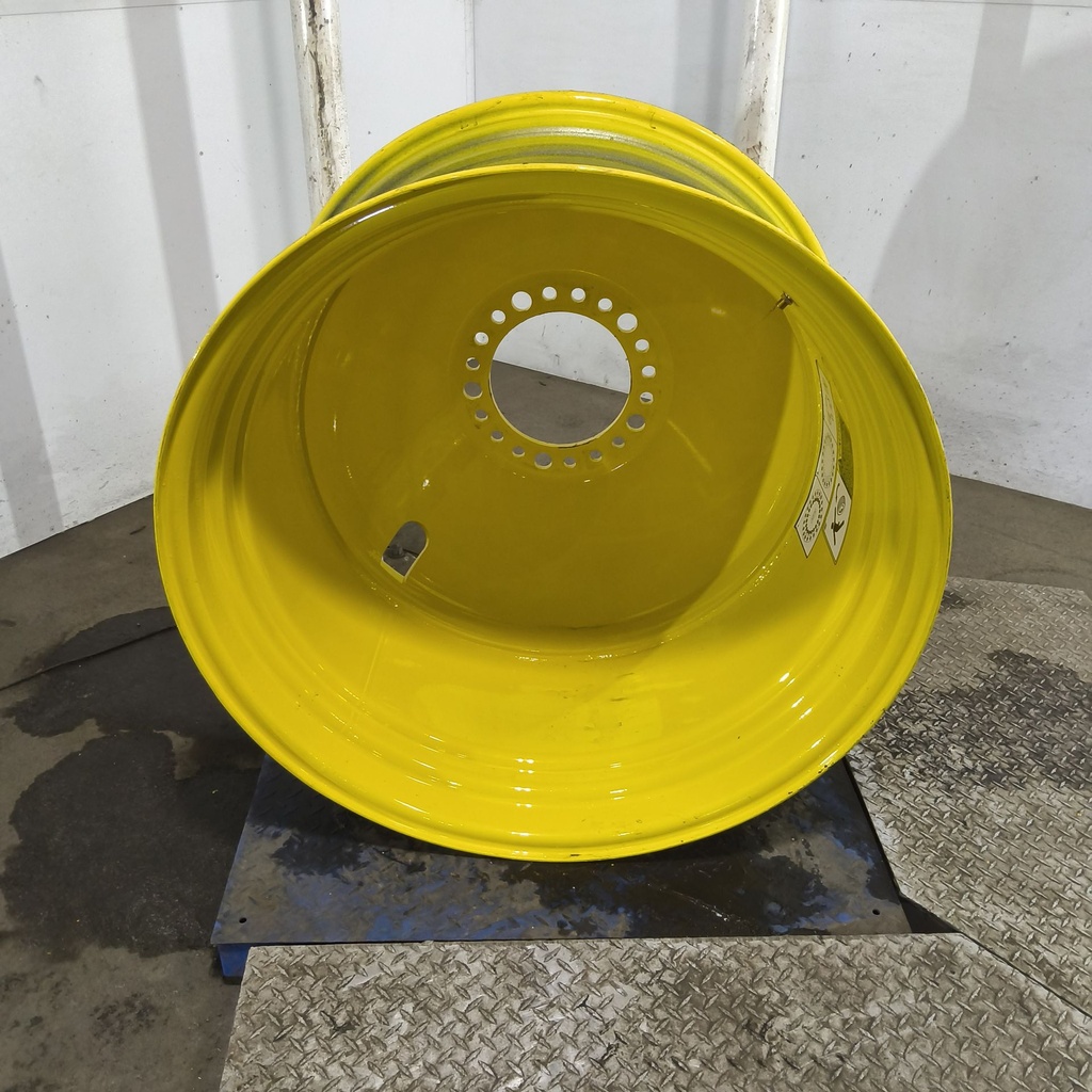 23"W x 38"D, John Deere Yellow 20-Hole Dolly Dual , -16.38" Offset