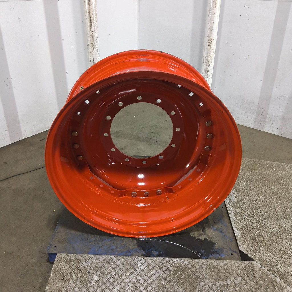 15"W x 34"D, Fendt/Agco Red 12-Hole Waffle Wheel (Groups of 3 bolts)