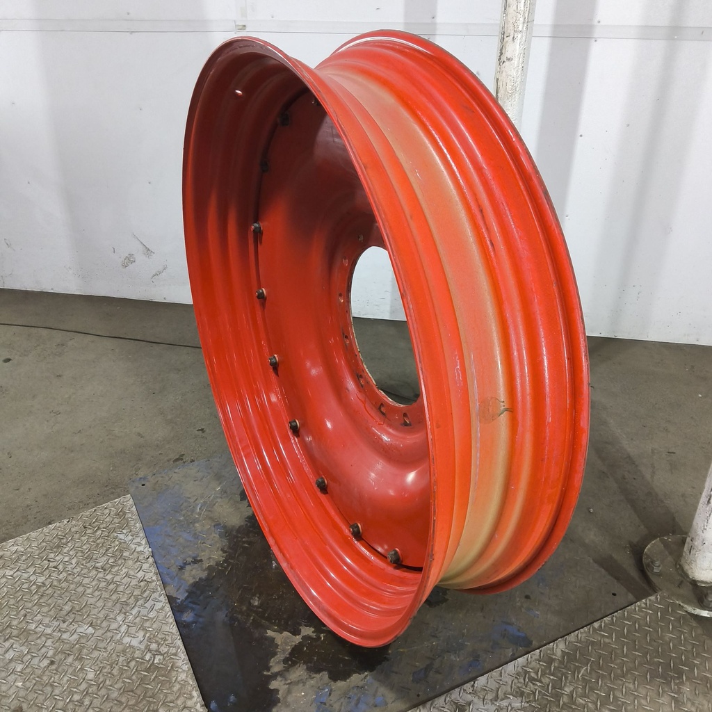 10"W x 46"D, Fendt/Agco Red 16-Hole Stub Disc , -2.62" Offset