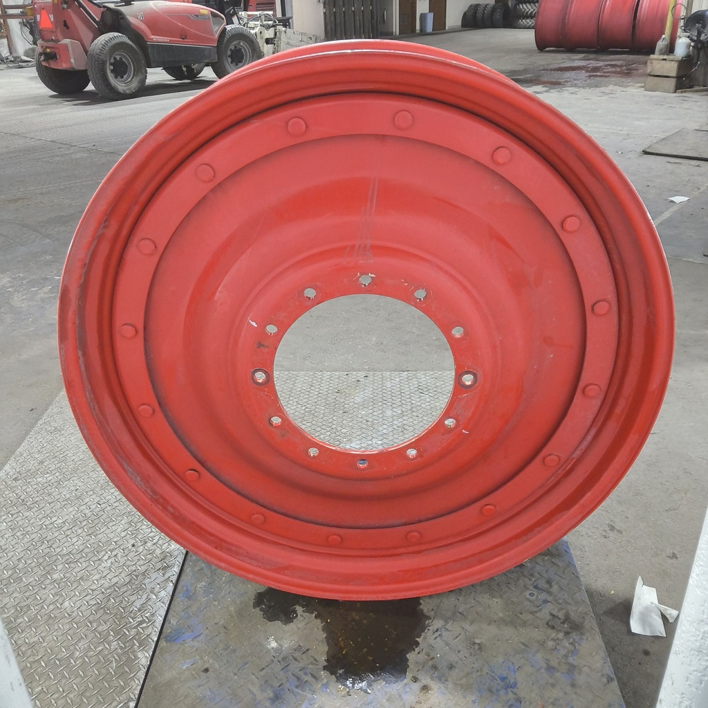 10"W x 46"D, Fendt/Agco Red 16-Hole Stub Disc , -2.62" Offset