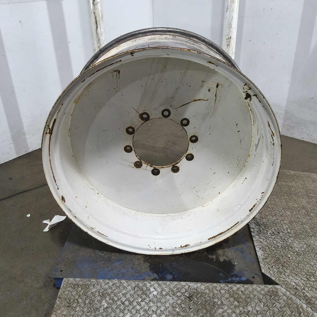 18"W x 38"D, Ford / New Holland White 10-Hole Flat Plate , -1" Offset