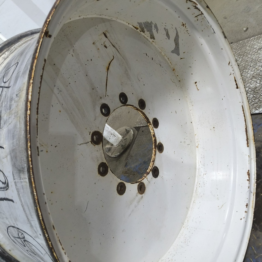 18"W x 38"D, Ford / New Holland White 10-Hole Flat Plate , -1" Offset