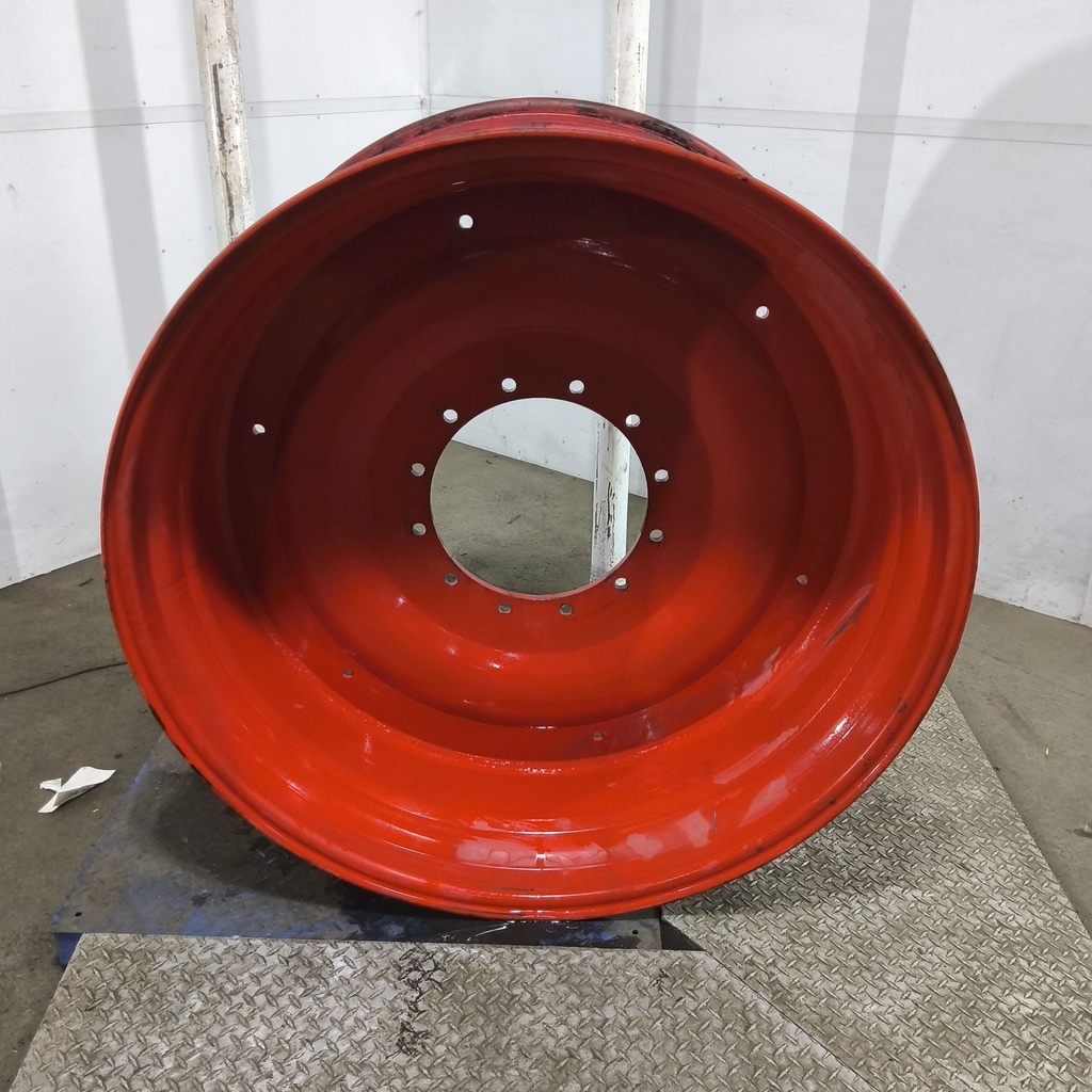 25"W x 46"D, Fendt/Agco Red 12-Hole Formed Plate , -0.5" Offset