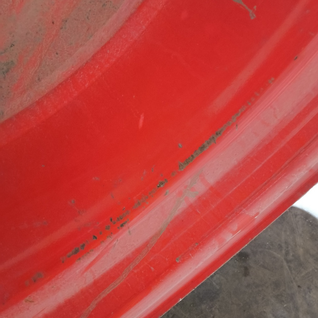25"W x 46"D, Fendt/Agco Red 12-Hole Formed Plate , -0.5" Offset