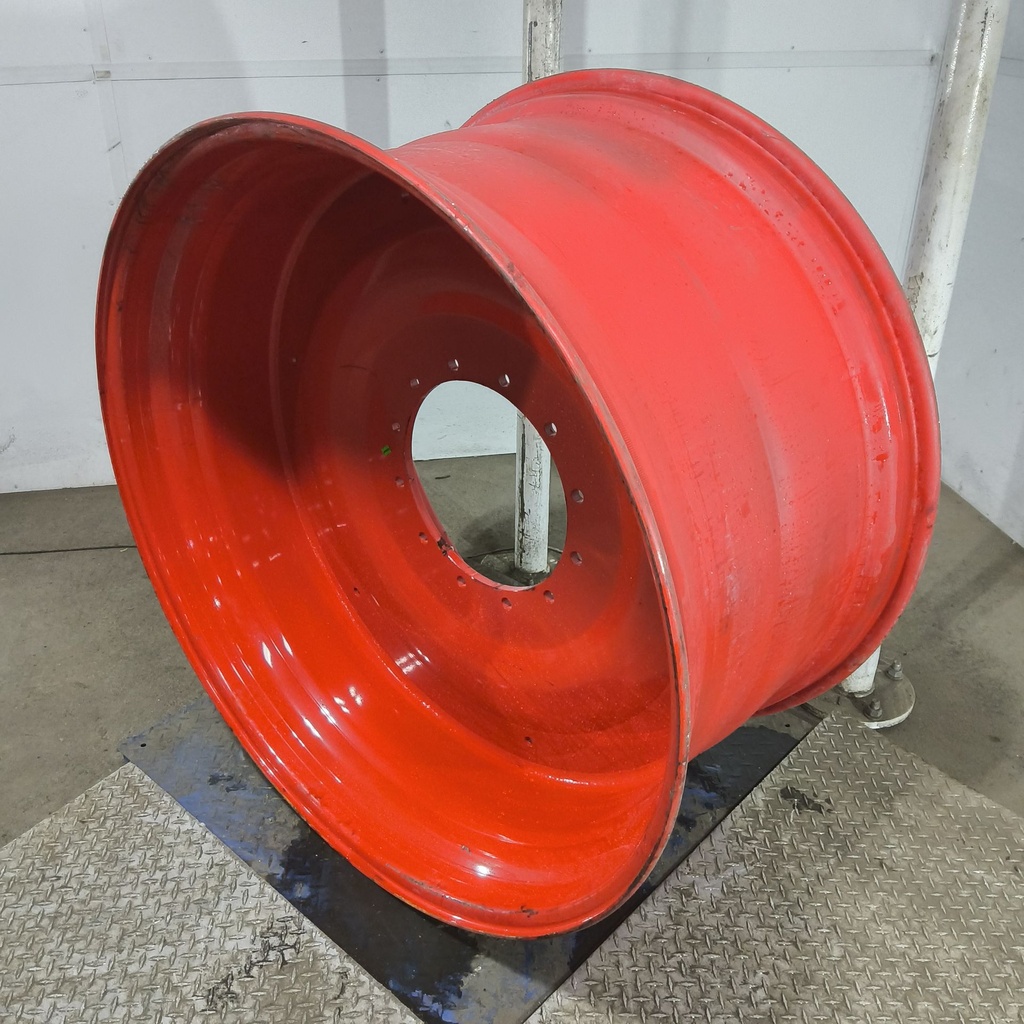 25"W x 46"D, Fendt/Agco Red 12-Hole Formed Plate , -0.5" Offset
