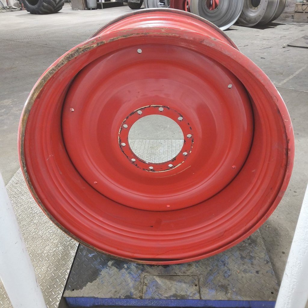 25"W x 42"D, Fendt/Agco Red 10-Hole Formed Plate , -2.81" Offset