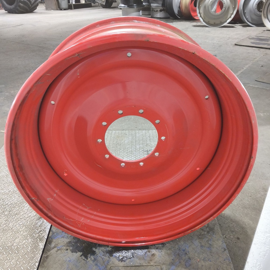 18"W x 42"D, Fendt/Agco Red 10-Hole Formed Plate , -1.88" Offset