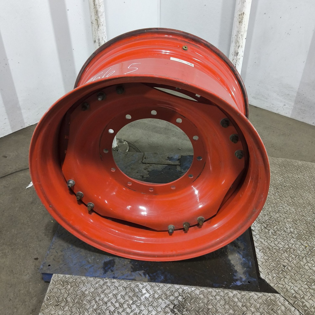 20"W x 34"D, Fendt/Agco Red 12-Hole Waffle Wheel (Groups of 3 bolts)