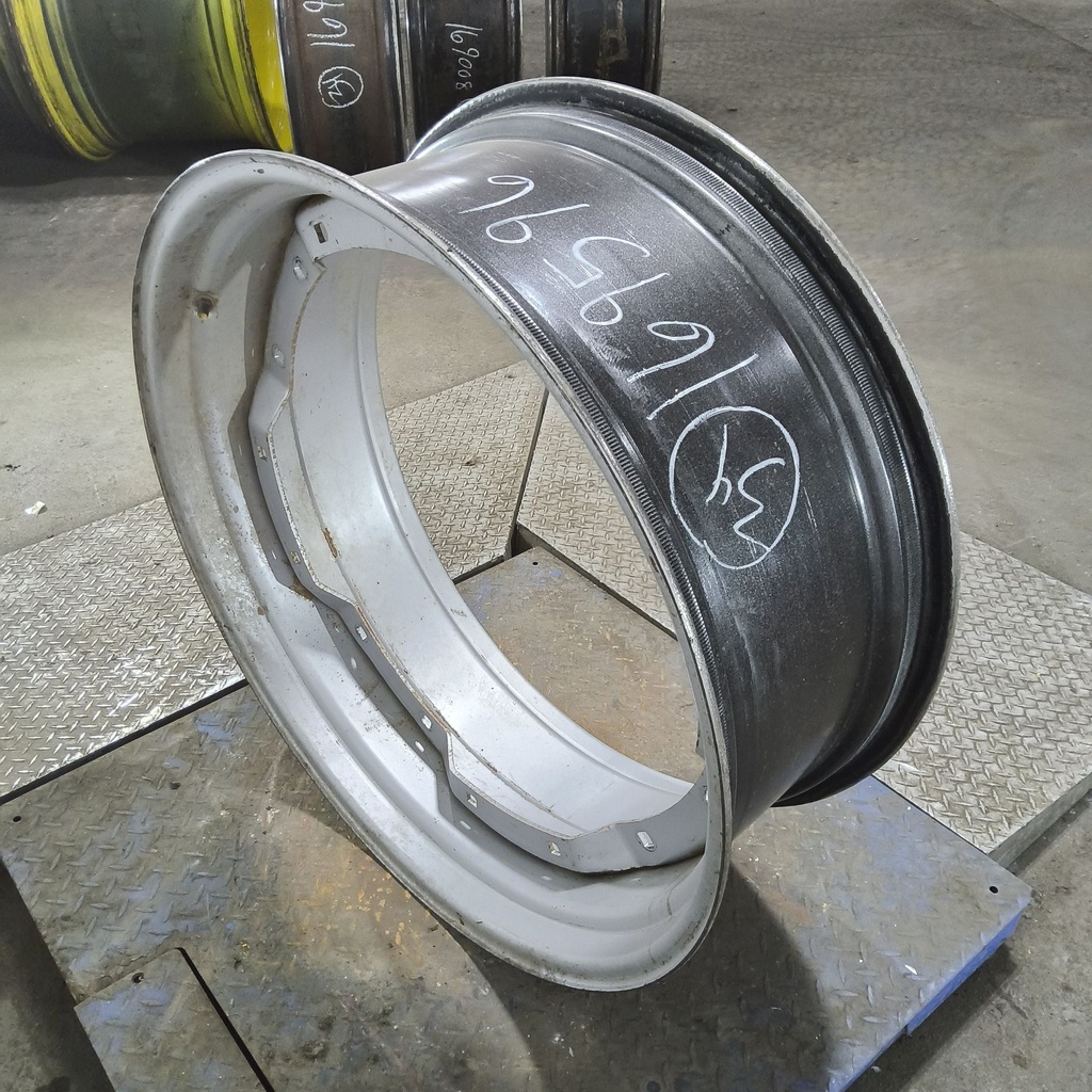 13"W x 34"D, Case IH Silver Mist 8-Hole Waffle Wheel (Groups of 2 bolts)