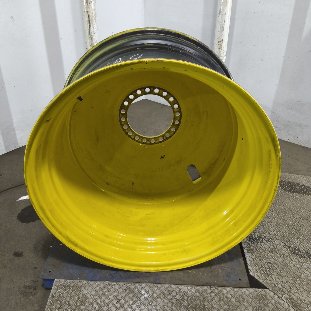 23"W x 38"D, John Deere Yellow 20-Hole Dolly Dual , -16.38" Offset