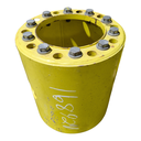 12 to 10-Hole 19.5"L Sprayer Extension, John Deere Yellow