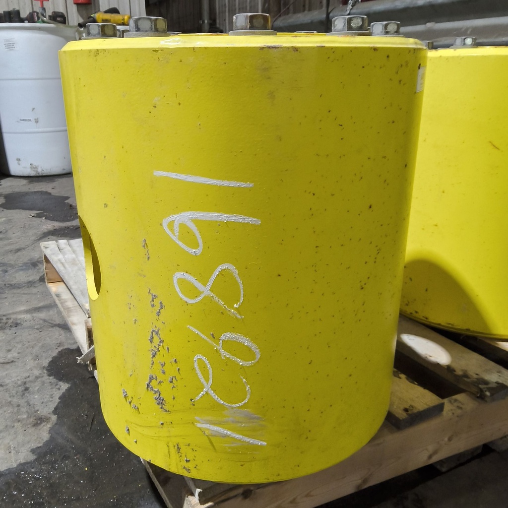 12 to 10-Hole 19.5"L Sprayer Extension, John Deere Yellow