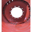 12-Hole Waffle Disc (Groups of 3 Bolts) Center for 34" Rim, Fendt/Agco Red