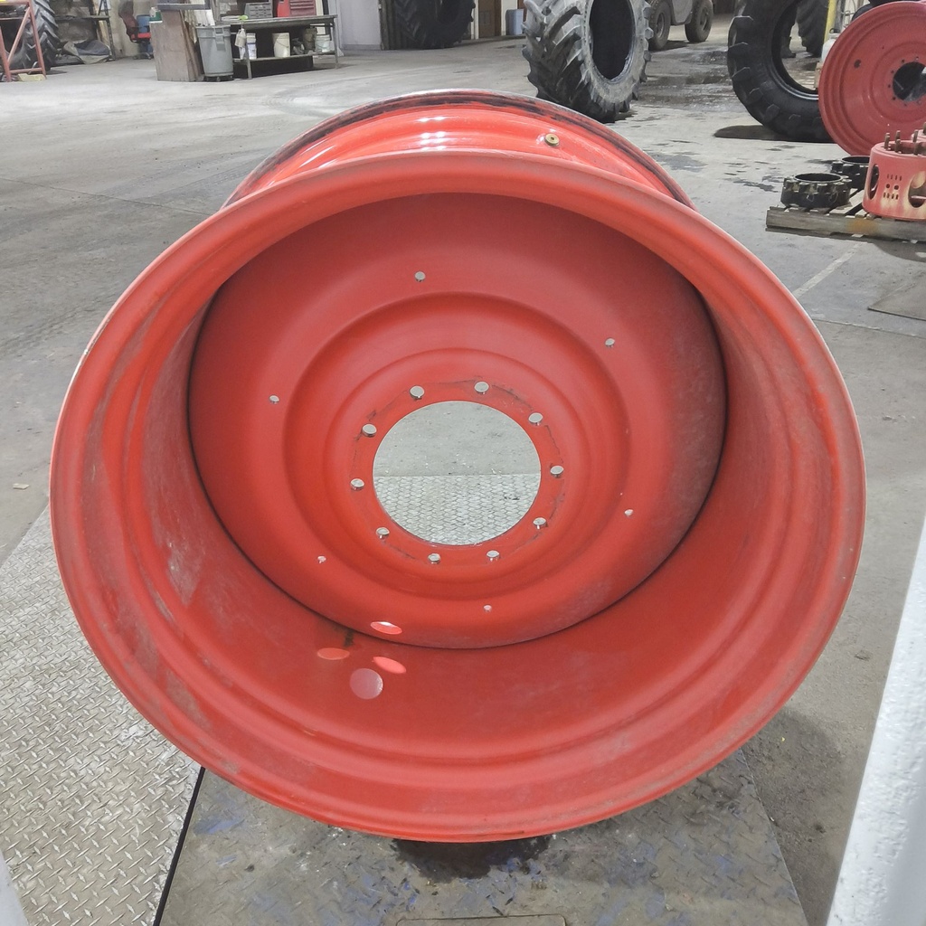 23"W x 42"D, Fendt/Agco Red 10-Hole Formed Plate , -2.38" Offset