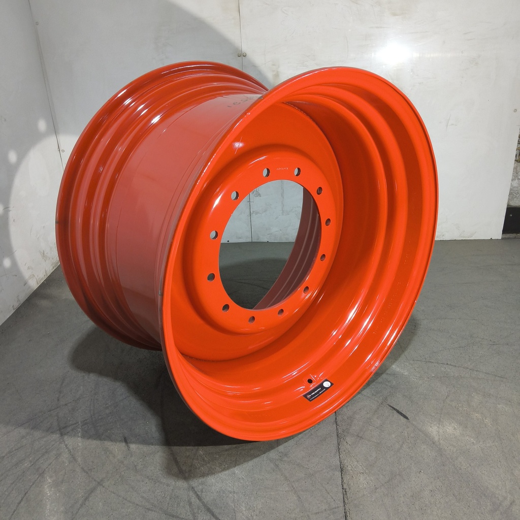 20"W x 34"D, Fendt/Agco Red 12-Hole Formed Plate , 2.62" Offset