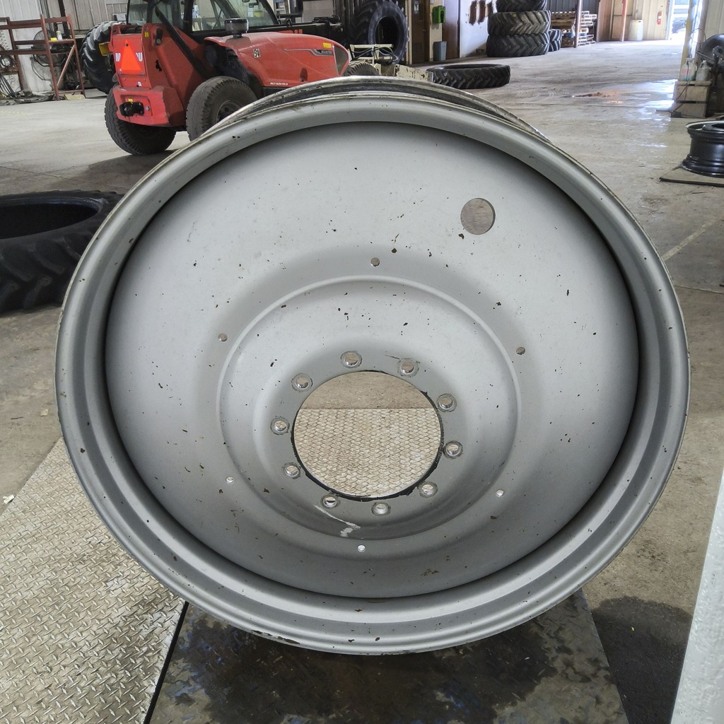 12"W x 46"D, Case IH Silver Mist 10-Hole Formed Plate , -9.75" Offset