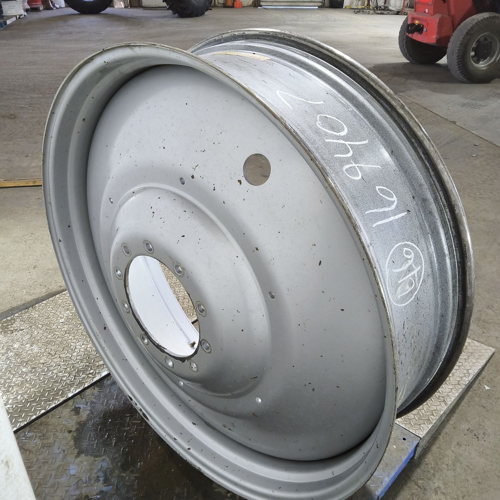 12"W x 46"D, Case IH Silver Mist 10-Hole Formed Plate , -9.75" Offset