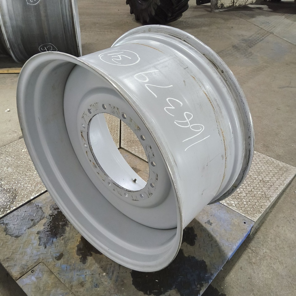 18"W x 34"D, Agco Corp Gray 12-Hole Formed Plate , -3.25" Offset