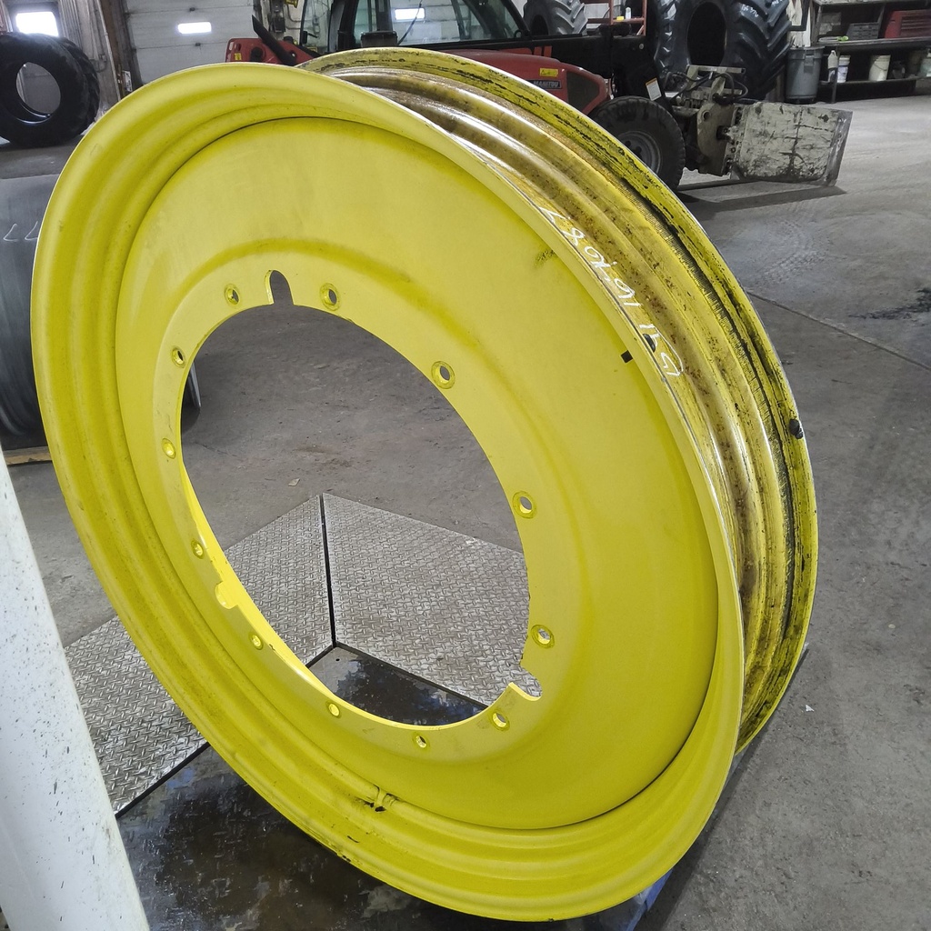 10"W x 54"D, John Deere Yellow 12-Hole Stub Disc , 2.88" Offset