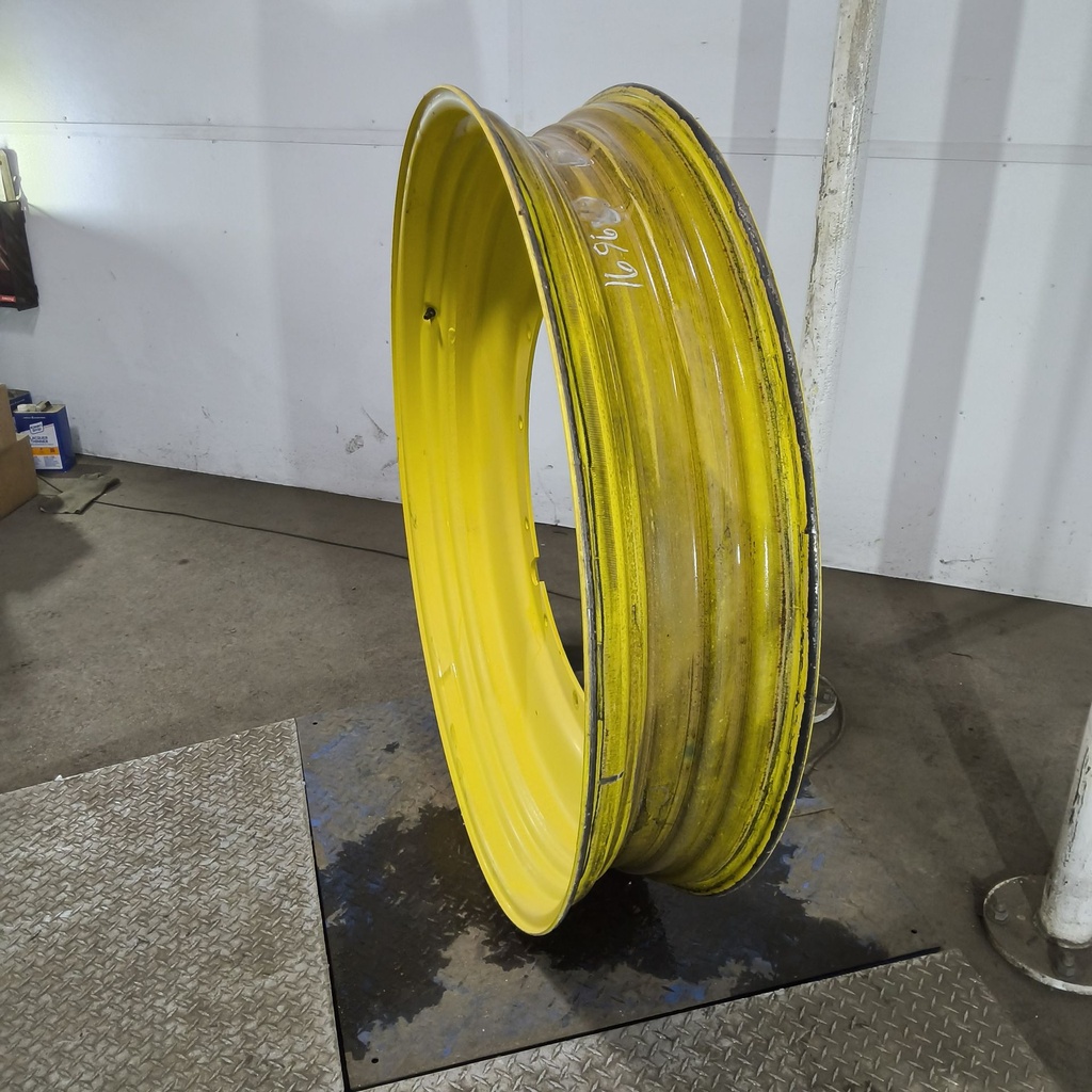 10"W x 50"D, John Deere Yellow 12-Hole Stub Disc , -3.25" Offset