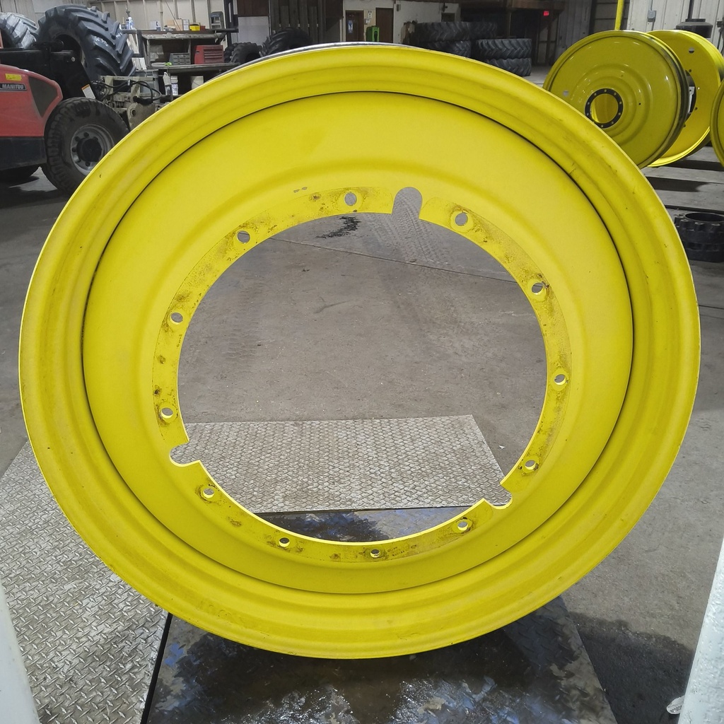 10"W x 50"D, John Deere Yellow 12-Hole Stub Disc , -3.25" Offset