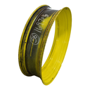 10"W x 38"D, John Deere Yellow 12-Hole Stub Disc , 1.88" Offset