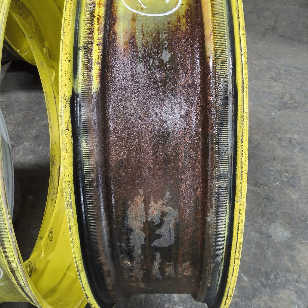 10"W x 38"D, John Deere Yellow 12-Hole Stub Disc , 1.88" Offset