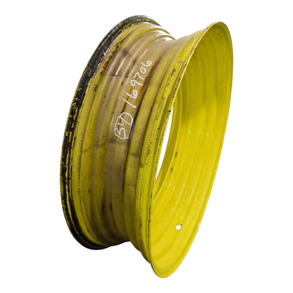 10"W x 34"D, John Deere Yellow 8-Hole Stub Disc (groups of 2 bolts) , -2" Offset