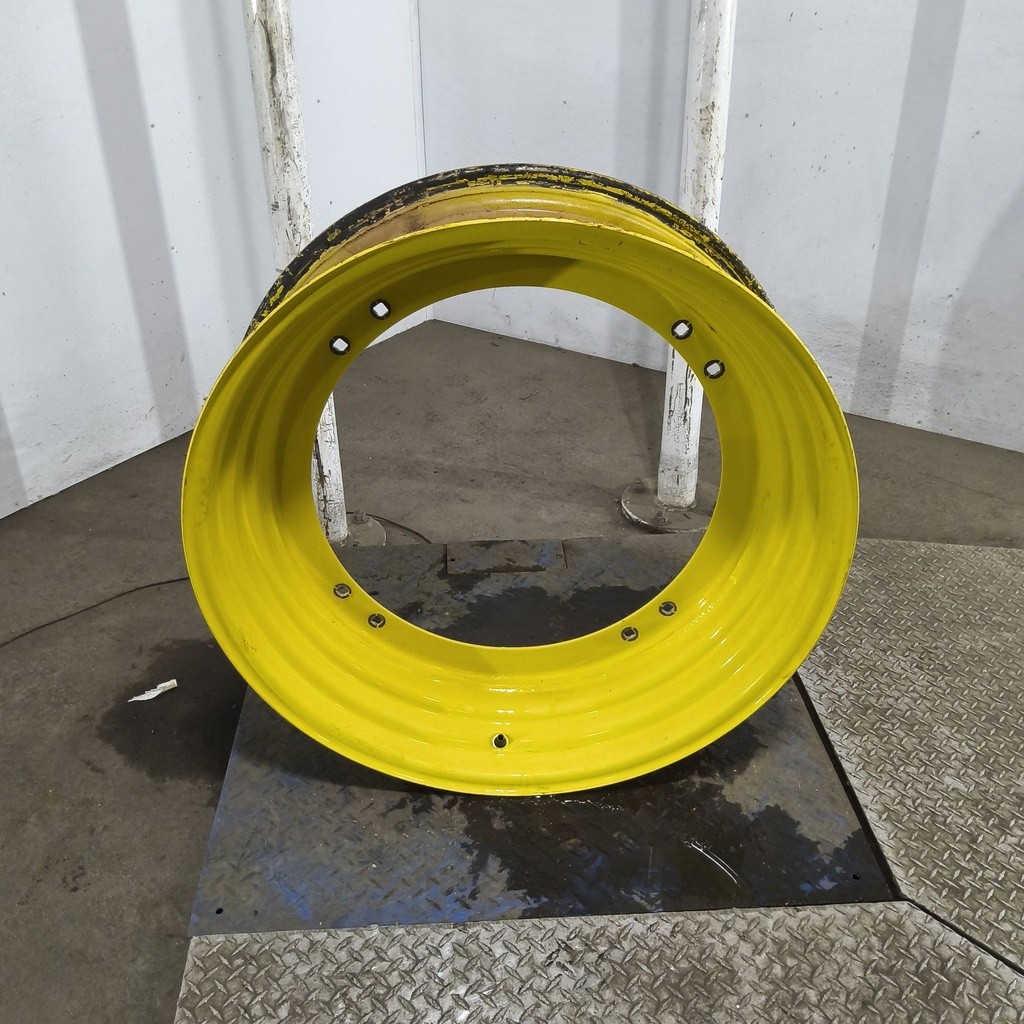 10"W x 34"D, John Deere Yellow 8-Hole Stub Disc (groups of 2 bolts) , -2" Offset