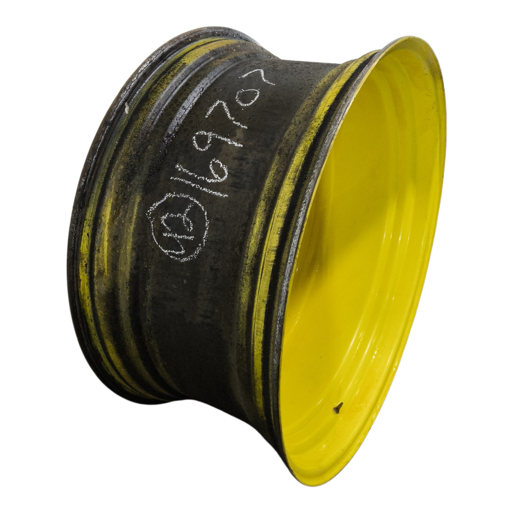 20"W x 42"D, John Deere Yellow 10-Hole Formed Plate , -12.12" Offset