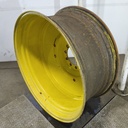 20"W x 46"D, John Deere Yellow 10-Hole Formed Plate , -11.38" Offset