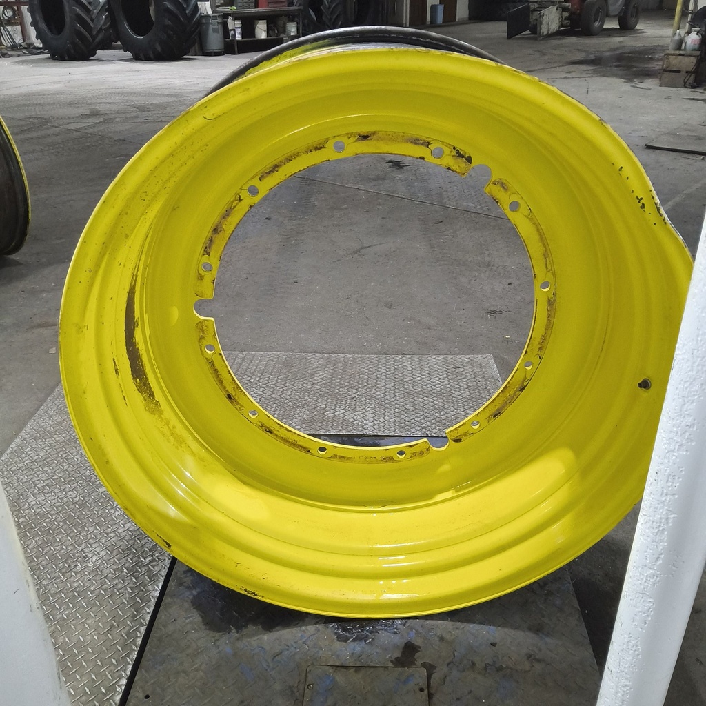 20"W x 46"D, John Deere Yellow 12-Hole Stub Disc , -3.5" Offset