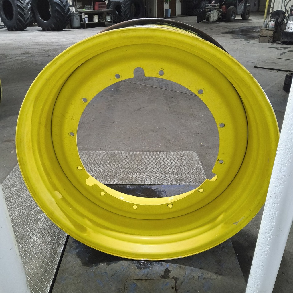 20"W x 46"D, John Deere Yellow 12-Hole Stub Disc , -3.5" Offset