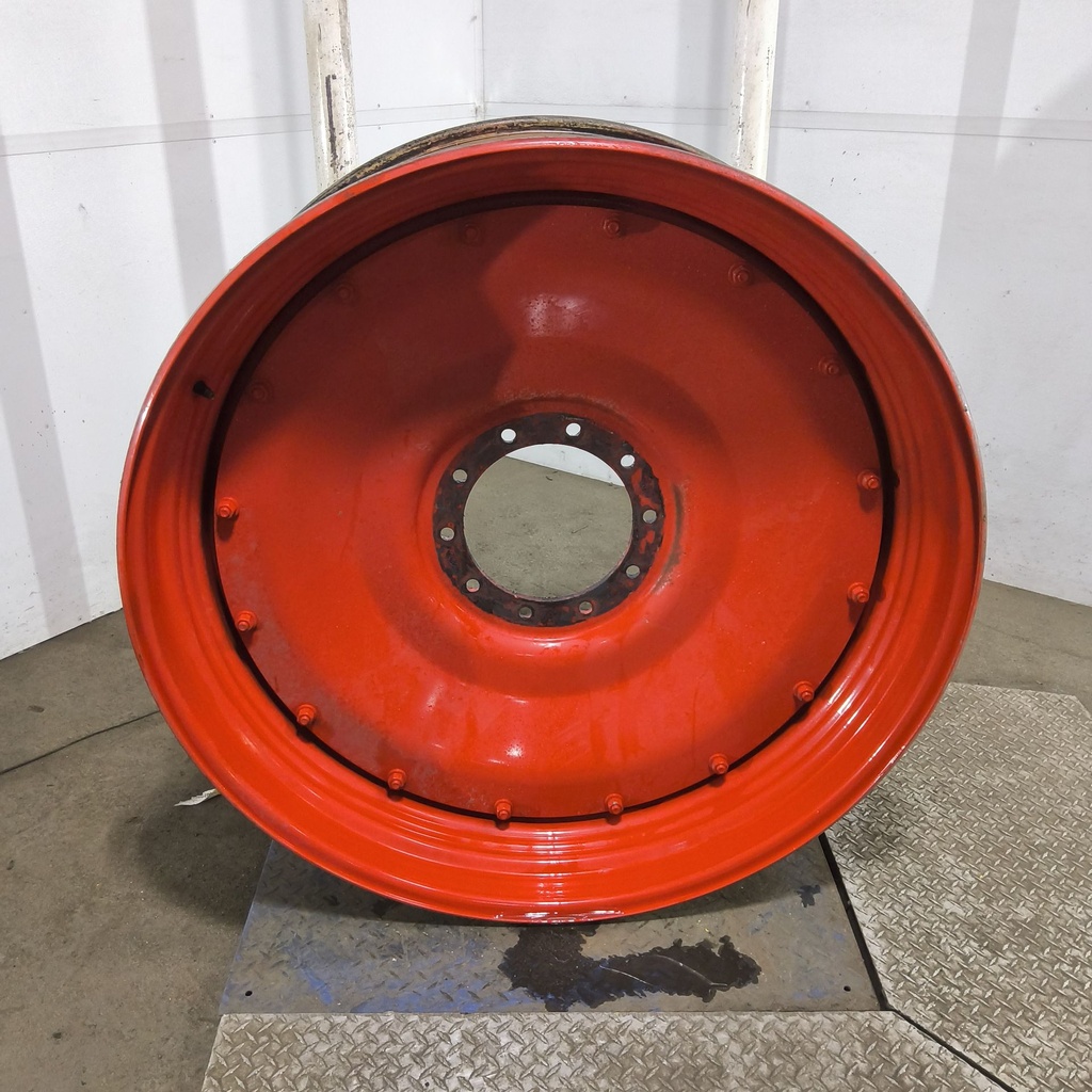 16"W x 46"D, Fendt/Agco Red 16-Hole Stub Disc , 0.88" Offset