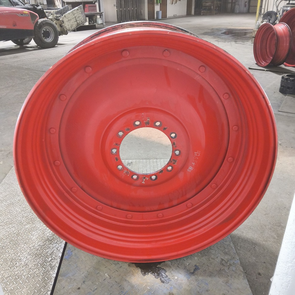 16"W x 46"D, Fendt/Agco Red 16-Hole Stub Disc , 0.88" Offset
