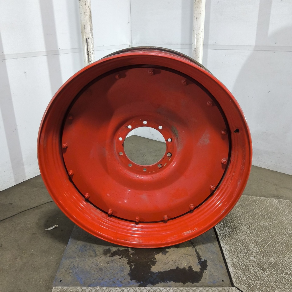 16"W x 46"D, Fendt/Agco Red 16-Hole Stub Disc , 0.88" Offset