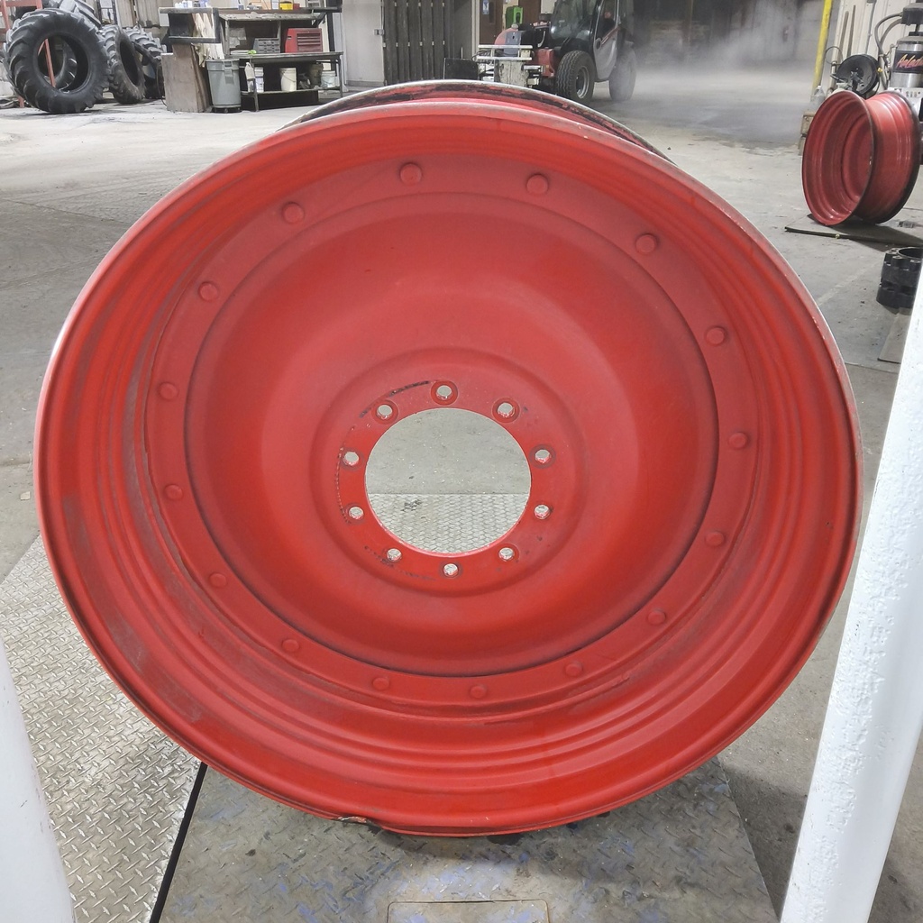 16"W x 46"D, Fendt/Agco Red 16-Hole Stub Disc , 0.88" Offset