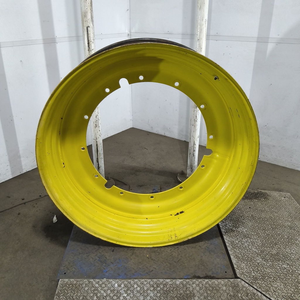 13"W x 46"D, John Deere Yellow 12-Hole Stub Disc , -3.25" Offset
