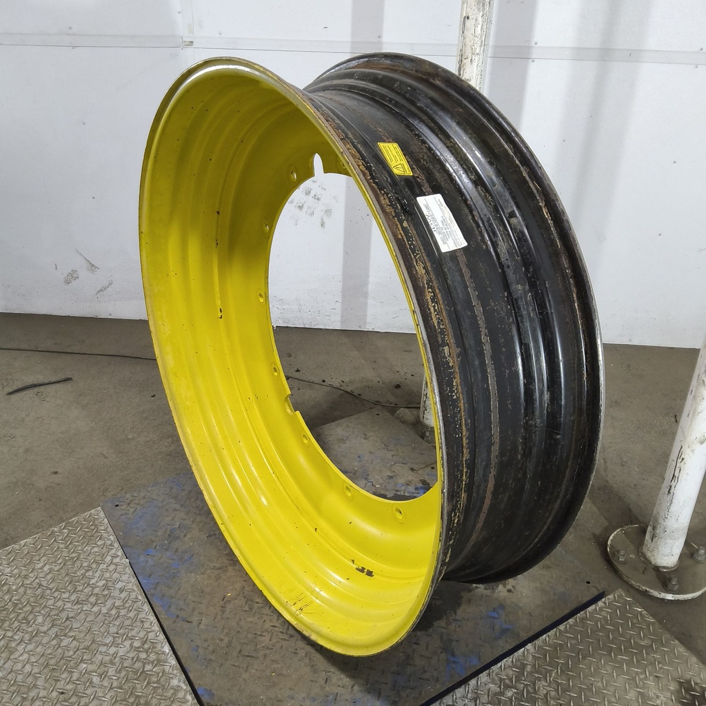 13"W x 46"D, John Deere Yellow 12-Hole Stub Disc , -3.25" Offset