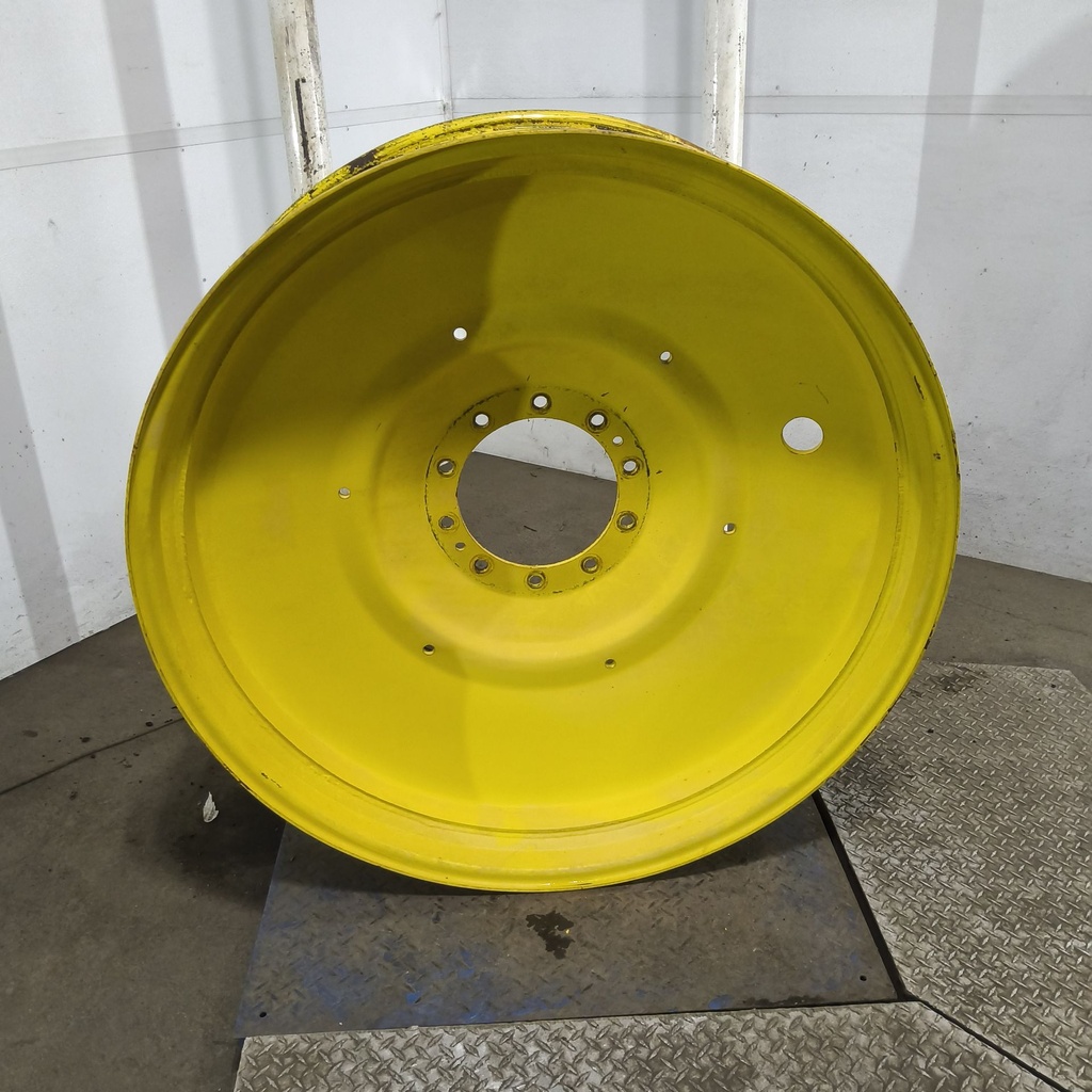13"W x 46"D, John Deere Yellow 10-Hole Formed Plate , 4.31" Offset